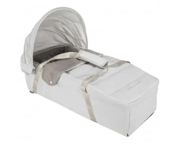Portbebe Maclaren Soft XLR Silver Penguin, 0-6 luni, greutate maxima suportata 9 kg (Argintiu)