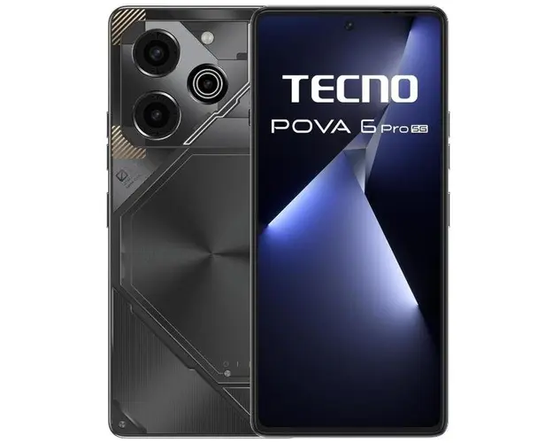 Telefon Mobil Tecno Pova 6 Pro, Procesor Mediatek Dimensity 6080 Octa-Core, Amoled Capacitive touchscreen 6.78inch, 12GB RAM, 256GB Flash, Camera Tripla 108+2+0.08MP, 5G, Wi-Fi, Dual SIM, Android (Gri)