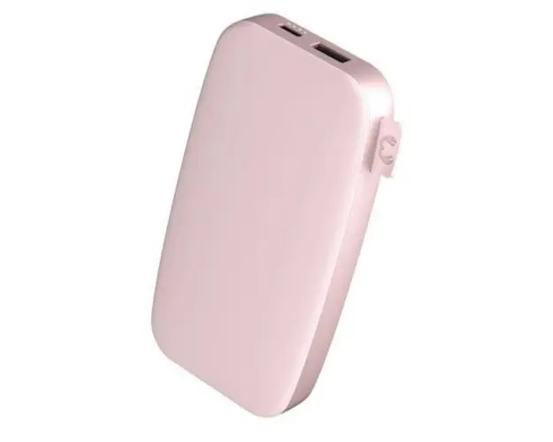 Acumulator extern Fresh'n Rebel 61006957, 12000 mAh, 20 W, USB-A, USB Type-C (Roz)