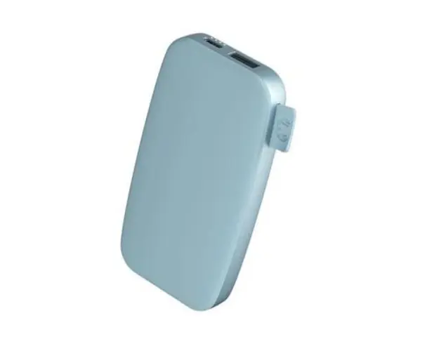 Acumulator extern Fresh'n Rebel 215135, 6000 mAh, UBS-A, USB Type-C (Albastru deschis)