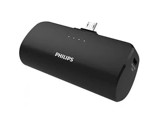 Acumulator extern Philips PH-DLP2510U, 2500mAh, MicroUSB (Negru)