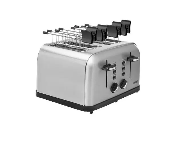 Prajitor de paine 4 sloturi Princess Steel Style 4, 1750W