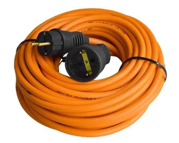 Prelungitor OEM PS25-1X30, 3x2.5mm, 1 priza, 30 m (Portocaliu)
