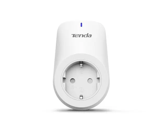 Priza inteligenta Tenda SP6, protectie, WIFI, Schuko, compatibila Google Assistant si Amazon Alexa, programabila, 3680 W (Alb)