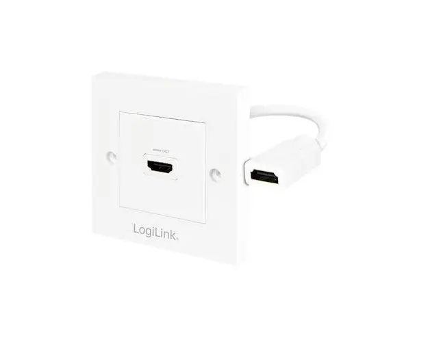 Priza video LOGILINK AH0014, HDMI - HDMI, 4K UHD/30Hz (Alb)