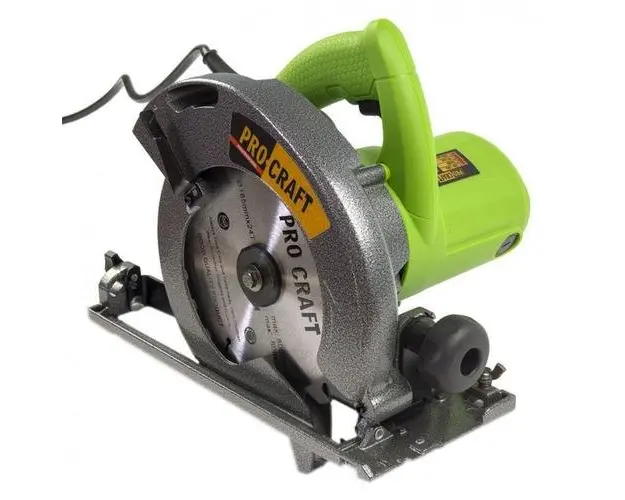 Fierastrau circular PROCRAFT KR2000, 2000W, 5000RPM (Verde)