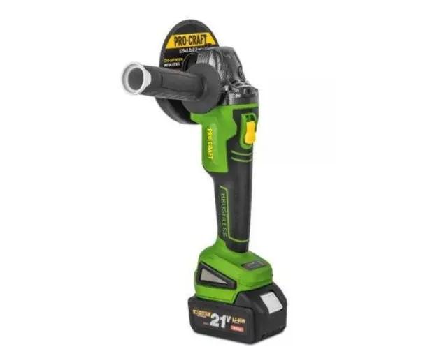 Polizor unghiular pe acumulator Procraft PWA 216, 21V, 8500 RPM, 125 mm BRUSHLESS