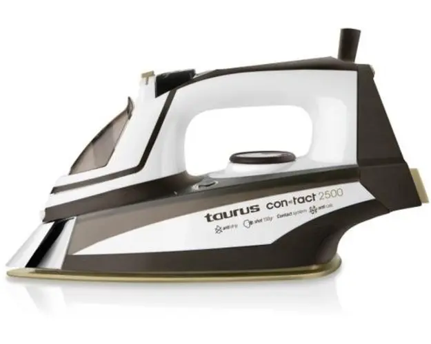 Fier de calcat Taurus Contact, Talpa Gold Satin, 2500 W, 0.35l (Alb-Negru)