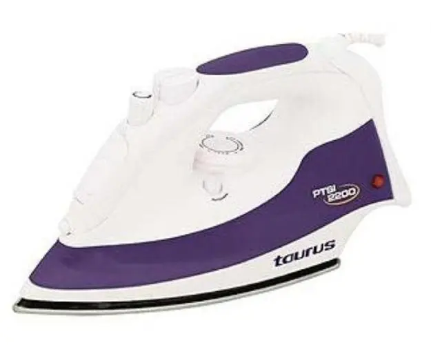 Fier de calcat Taurus PTSI 2200, Talpa Inox, 2200 W, 0.3l (Alb-Mov)