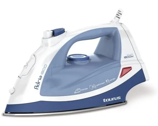 Fier de calcat Taurus Adria 1800, Talpa Inox, 1800W, 0.30l (Alb-Albastru)