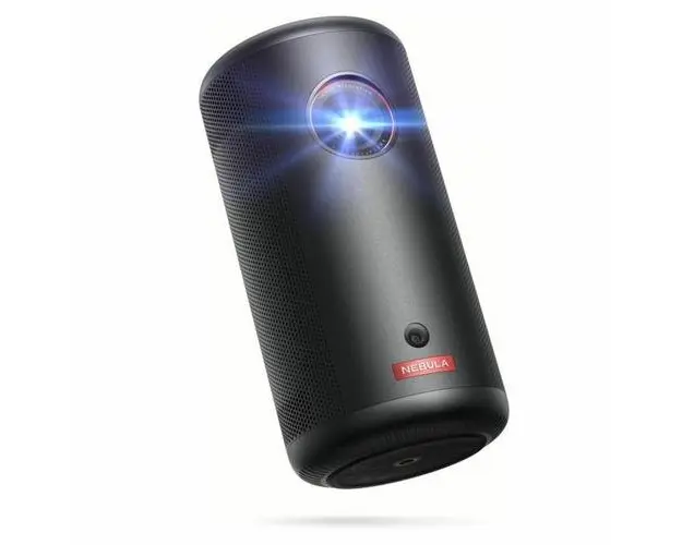 Videoproiector portabil Anker Nebula Capsule 3, 1080p, 200 ANSI-Lumen, Dolby Digital, Google TV (Negru)