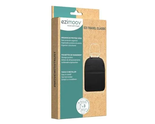 Protectie spatar cu organizator Ezimoov Travel Classic EZ-1301, Eco friendly (Negru)