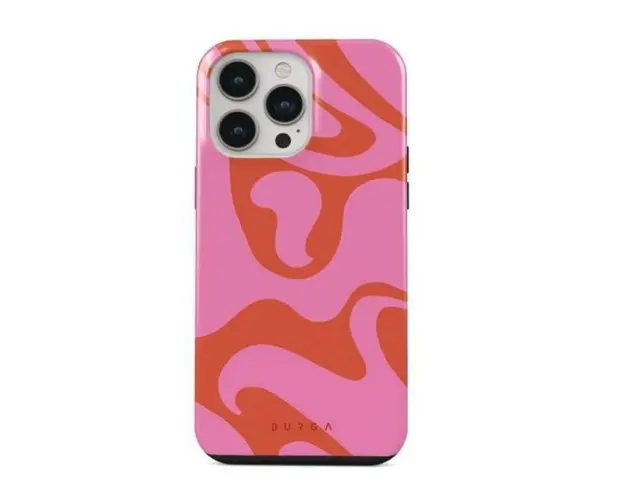 Protectie Spate Burga Dual Layer Ride the Wave pentru Apple iPhone 14 Pro (Multicolor)