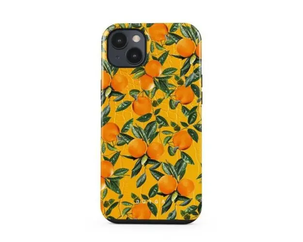 Protectie Spate Burga Dual Layer Orange Lemonade pentru Apple iPhone 14 Plus (Multicolor)