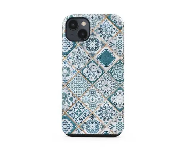Protectie Spate Burga Dual Layer Tropical Oasis pentru Apple iPhone 14 Plus (Multicolor)