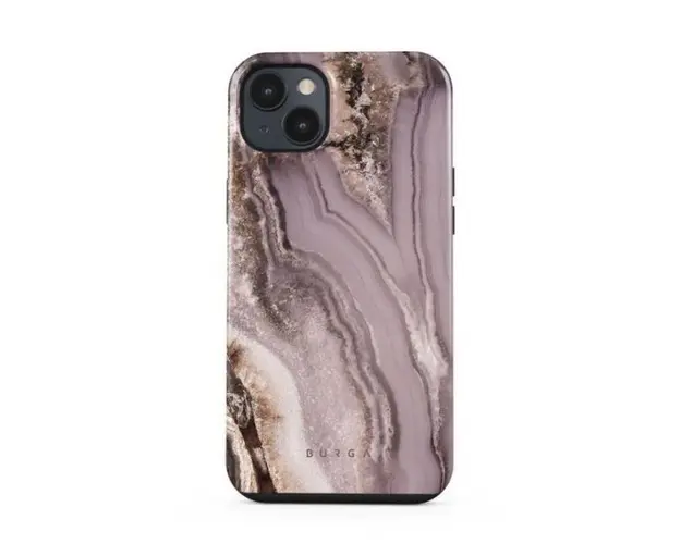 Protectie Spate Burga Dual Layer Golden Taupe pentru Apple iPhone 14 Plus (Multicolor)