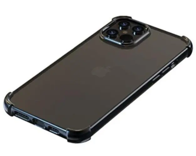 Protectie Spate Devia Glitter Soft DVHSGSIXIIMGB pentru Apple iPhone 12 mini (Transparent/Negru)