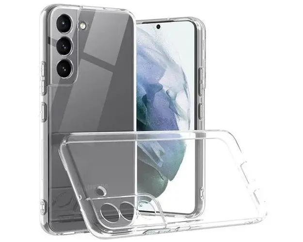 Protectie spate Devia Silicone Naked pentru Samsung Galaxy S22 Plus (Transparent)
