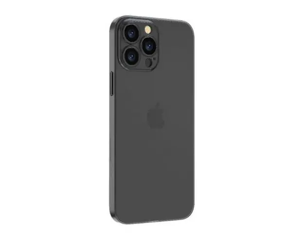 Protectie spate Devia Wing Series Ultra Thin pentru Apple iPhone 14 Pro (Negru Mat)