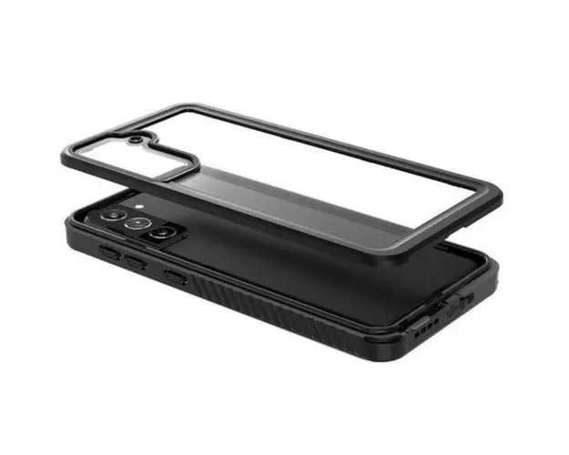Protectie spate Eiger Avalanche pentru Samsung Galaxy S22 Plus (Negru/Transparent)