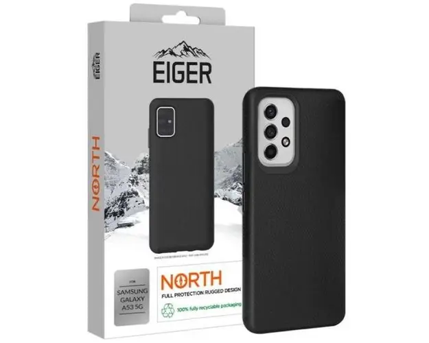 Protectie spate Eiger North pentru Samsung Galaxy A53 5G (Negru)