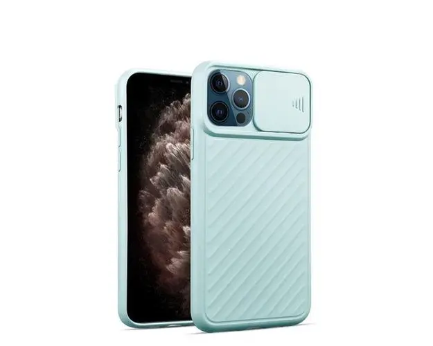 Protectie Spate Just Must Camo JMHCAMOIXIIPMSB pentru Apple iPhone 12 Pro Max (Albastru)