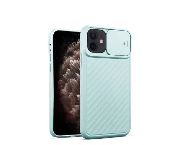Protectie Spate Just Must Camo JMHCAMOIXIIMSB pentru Apple iPhone 12 Mini (Albastru)