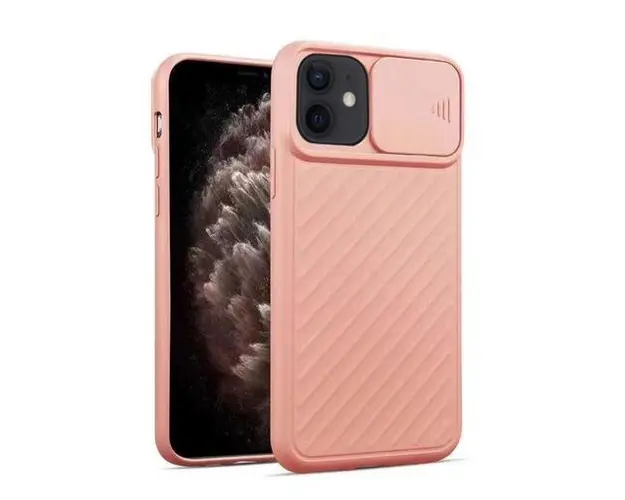 Protectie Spate Just Must Camo JMHCAMOIXIIMPK pentru Apple iPhone 12 Mini (Roz)