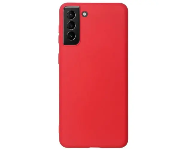 Protectie Spate Just Must Candy JMSILCNDS21PR pentru Samsung Galaxy S21 Plus (Rosu)