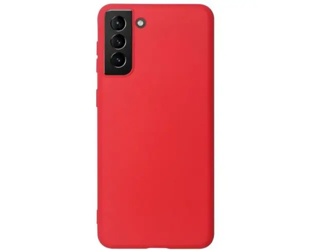 Protectie Spate Just Must Candy JMSILCNDS21R pentru Samsung Galaxy S21 (Rosu)