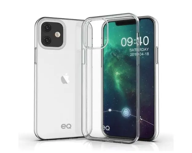 Protectie Spate Just Must Nake JMHNIXIIMC pentru Apple iPhone 12 Mini (Transparent)