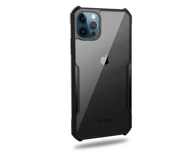 Protectie Spate Just Must Selected JMHSIXIIPBK pentru Apple iPhone 12 / 12 Pro (Negru)