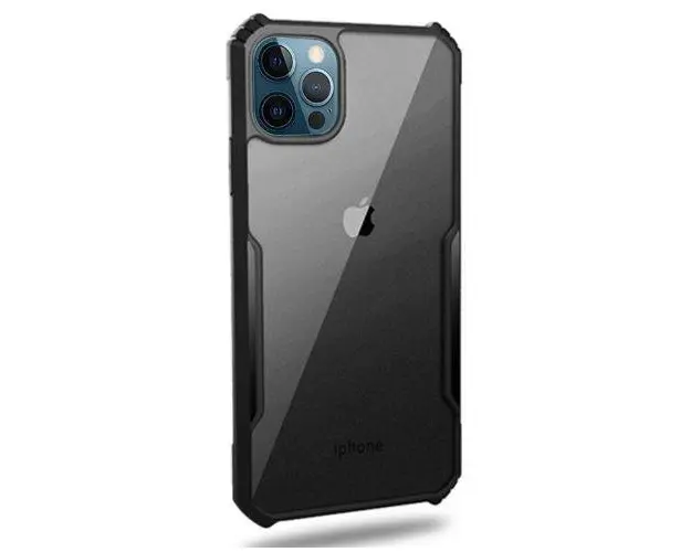 Protectie Spate Just Must Selected JMHSIXIIPMBK pentru Apple iPhone 12 Pro Max (Negru)