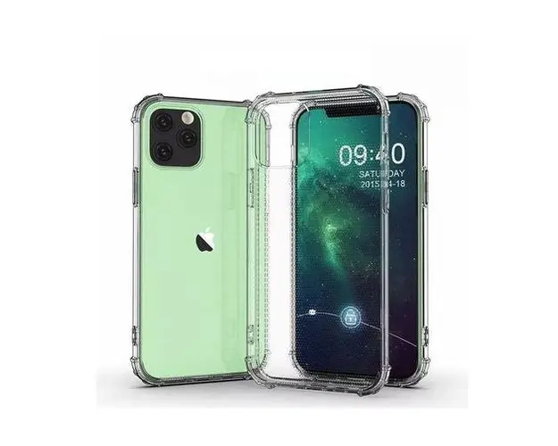 Protectie Spate Just Must Shock JMHSTPUIXIIPMC pentru Apple iPhone 12 Pro Max (Transparent)