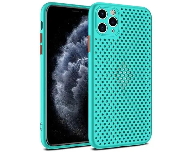 Protectie Spate Lemontti Bubble LEMHBIXIIPMTZ pentru Apple iPhone Pro Max (Turcoaz)
