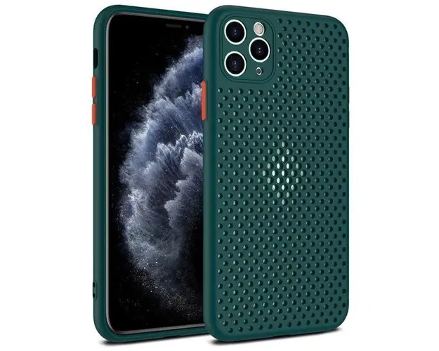 Protectie Spate Lemontti Bubble LEMHBIXIIPMV pentru Apple iPhone Pro Max (Verde)