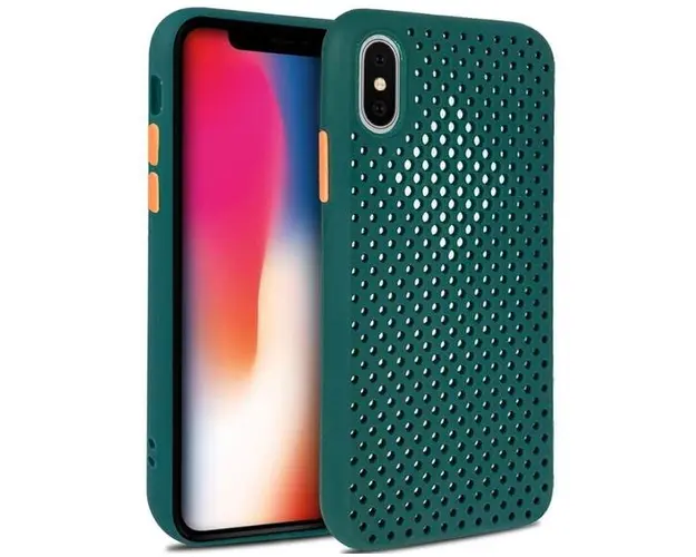 Protectie Spate Lemontti Bubble LEMHBIPHXSV pentru Apple iPhone X / XS (Verde)