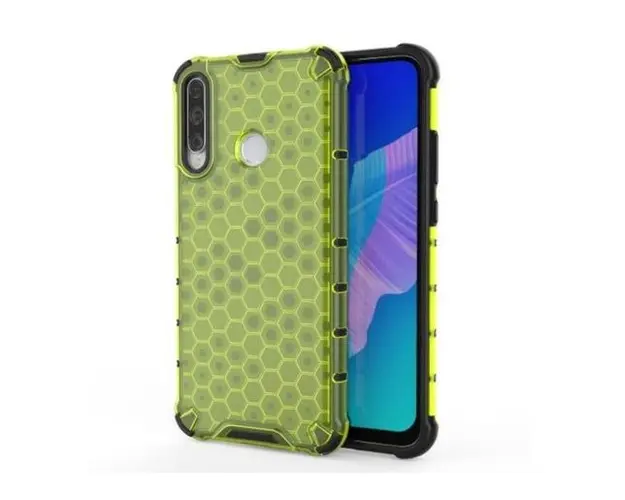 Protectie Spate Lemontti Honeycomb EDA00510706D pentru Huawei Y7P (Verde)