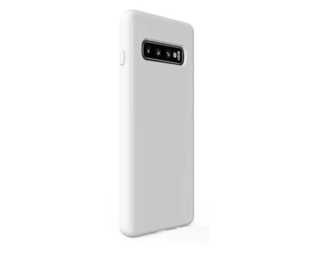 Protectie Spate Lemontti Liquid Silicon LEMCLSS10PS pentru Samsung Galaxy S10 Plus (Gri)