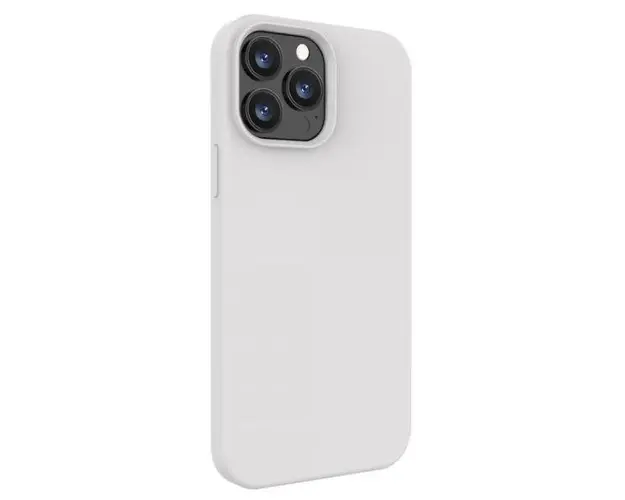 Protectie Spate Lemontti Liquid Silicon LHLSI13PMST pentru Apple iPhone 13 Pro Max (Gri)