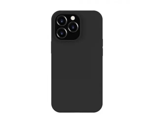 Protectie Spate Lemontti Liquid Silicon MagCharge pentru Apple iPhone 14 Pro (Negru)