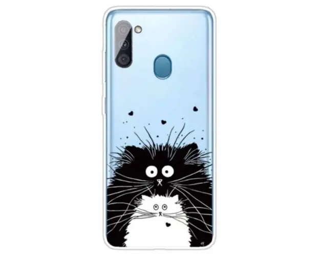 Protectie Spate Lemontti Pattern Highly EDA00493103G pentru Samsung Galaxy A11 (Transparent/Multicolor)