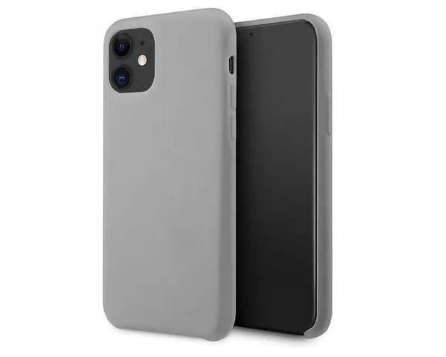 Protectie Spate Lemontti Silicone Lite LEMHSLIXIIMG pentru Apple iPhone 12 Mini (Gri)