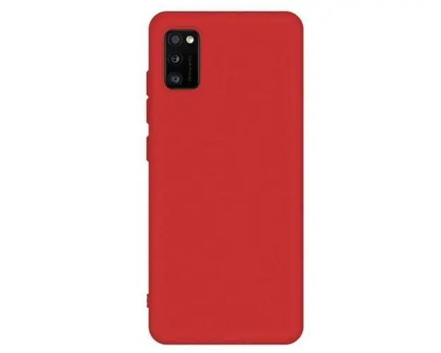 Protectie Spate Lemontti Silicon Silky LEMHSSA41R pentru Samsung Galaxy A41 (Rosu)