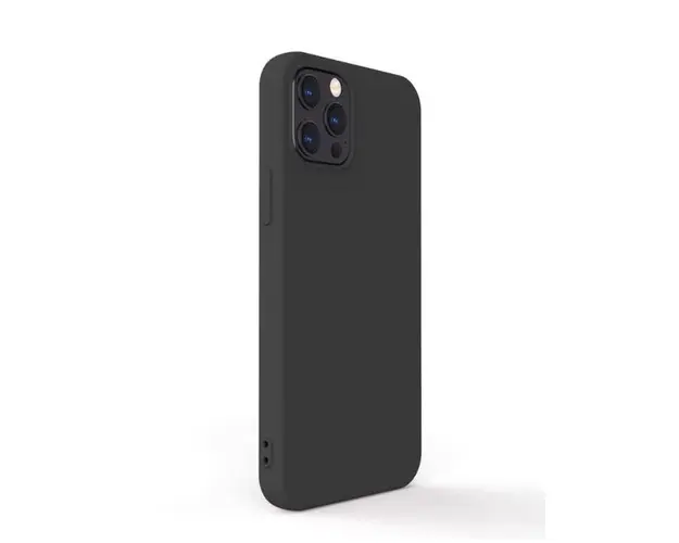 Protectie Spate Lemontti Silicon Soft Slim LEMSSXIIPMBK pentru Apple iPhone 12 Pro Max (Negru)