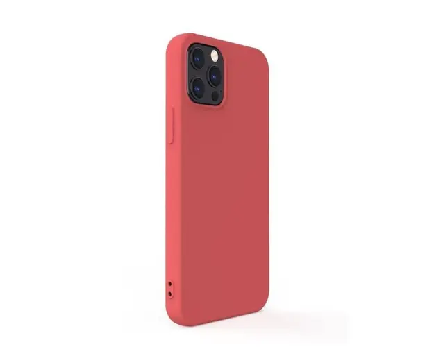 Protectie Spate Lemontti Silicon Soft Slim LEMSSXIIPMSRD pentru Apple iPhone 12 Pro Max (Rosu)