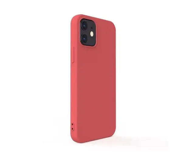 Protectie Spate Lemontti Silicon Soft Slim LEMSSXIIMSRD pentru Apple iPhone 12 Mini (Rosu)