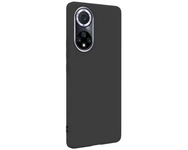 Protectie Spate Lemontti Silicon Silky pentru Huawei Nova 9 (Negru)