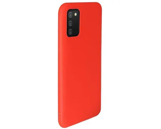 Protectie Spate Lemontti Silky LEMHSA02SR pentru Samsung Galaxy A02s (Rosu)