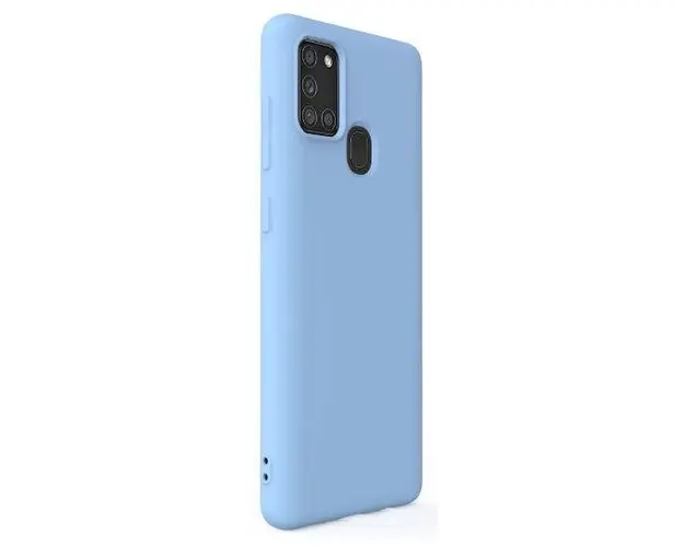 Protectie Spate Lemontti Soft Slim LEMSSA21SLB pentru Samsung Galaxy A21s (Albastru)